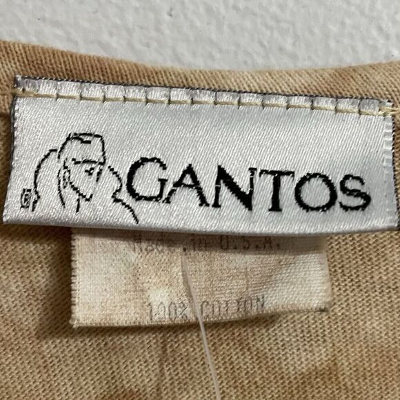 Vintage Gantos T Shirt Brown Size OS Bohemian Western Artsy NWT Deadstoc… - Picture 6 of 9
